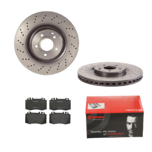 BREMBO Bremsesæt, skivebremser ijdtidfhp8 foraksel perforeret/ventileret 345mm 30mm for MERCEDES-BENZ