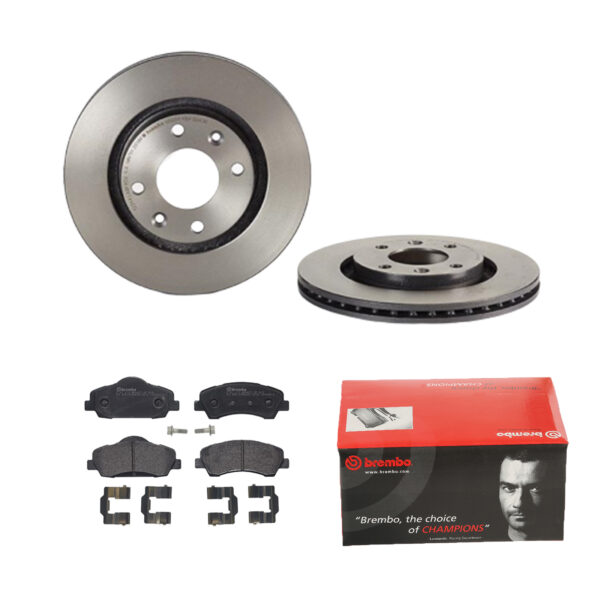 BREMBO Bremsesæt, skivebremser ijdtidhqv0 foraksel indvendig ventileret 266mm 22mm for PEUGEOT CITROËN OPEL FENGSHEN VAUXHALL DS CITROËN (DF-PSA)
