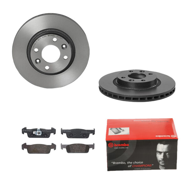 BREMBO Bremsesæt, skivebremser ijdtidhvd2 foraksel indvendig ventileret 258mm 22mm for RENAULT DACIA SMART