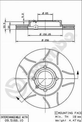BREMBO Bremsesæt, skivebremser sg00000ckn foraksel lukket 256mm 20mm for VW (FAW) VW AUDI SEAT SKODA