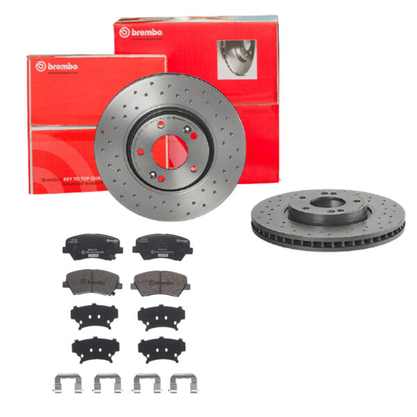 BREMBO Bremsesæt, skivebremser sk8k0f2k83 foraksel perforeret/ventileret 300mm 28mm for KIA HYUNDAI (BEIJING) HYUNDAI
