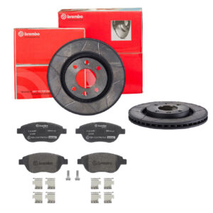 BREMBO Bremsesæt, skivebremser sk8k0f5mx2 foraksel lukket 266mm 22mm for PEUGEOT CITROËN OPEL FENGSHEN GEELY CITROËN (DF-PSA) FENGXING DONGFENG