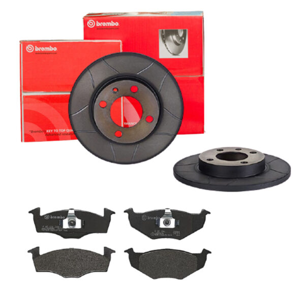 BREMBO Bremsesæt, skivebremser sk8k0f5xn0 foraksel lukket 239mm 12mm for AUDI SEAT SKODA