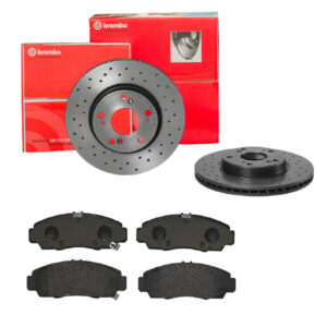 BREMBO Bremsesæt, skivebremser sk8k0f6w69 foraksel perforeret/ventileret 282mm 23mm for HONDA ACURA CIIMO