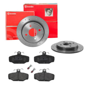 BREMBO Bremsesæt, skivebremser sk8k0f89l5 bagaksel perforeret 253mm 10mm for FORD