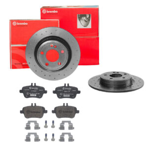 BREMBO Bremsesæt, skivebremser sk8k0f8du9 bagaksel fuld 295mm 10mm for MERCEDES-BENZ