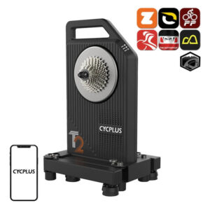 CYCPLUS T2 Smart Hometrainer - 2200W, ±1% nøjagtighed, 17% stigningssimulering, BLDC-motor, ANT+ & Bluetooth - Sort