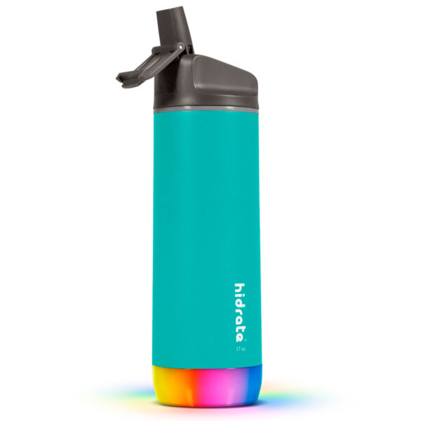 HidrateSpark Pro 17 Straw Smart Vandflaske med LED (500ml) Sea Glass