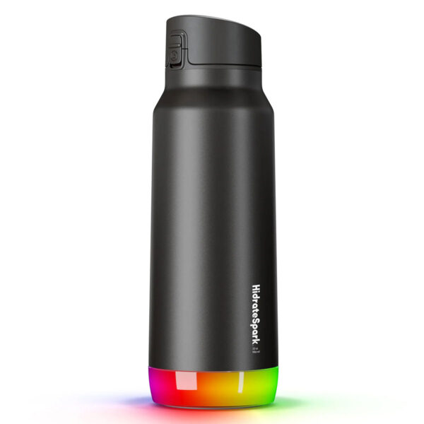 HidrateSpark Pro 32 Chug Smart Vandflaske med LED (0,95L) Børstet Stål