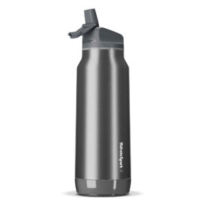 HidrateSpark Pro 32 Straw Smart Vandflaske med LED (946ml) Børstet Stål