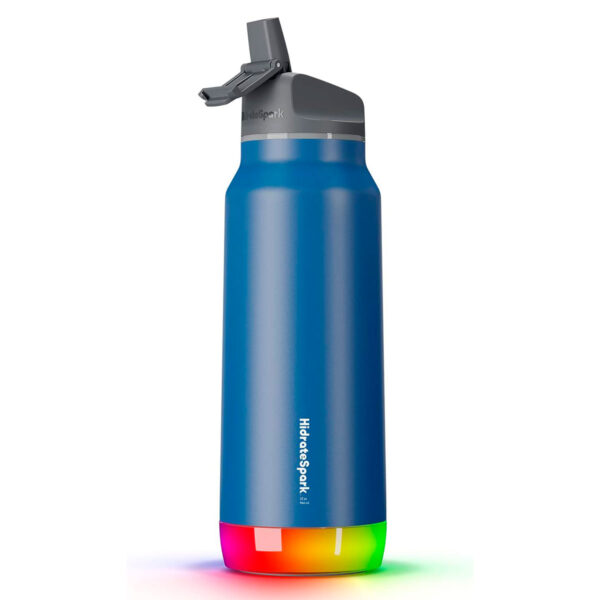 HidrateSpark Pro 32 Straw Smart Vandflaske med LED (946ml) Deep Blå