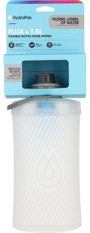 HydraPak Flux Vandflaske med Filter - 1.5L - Klar