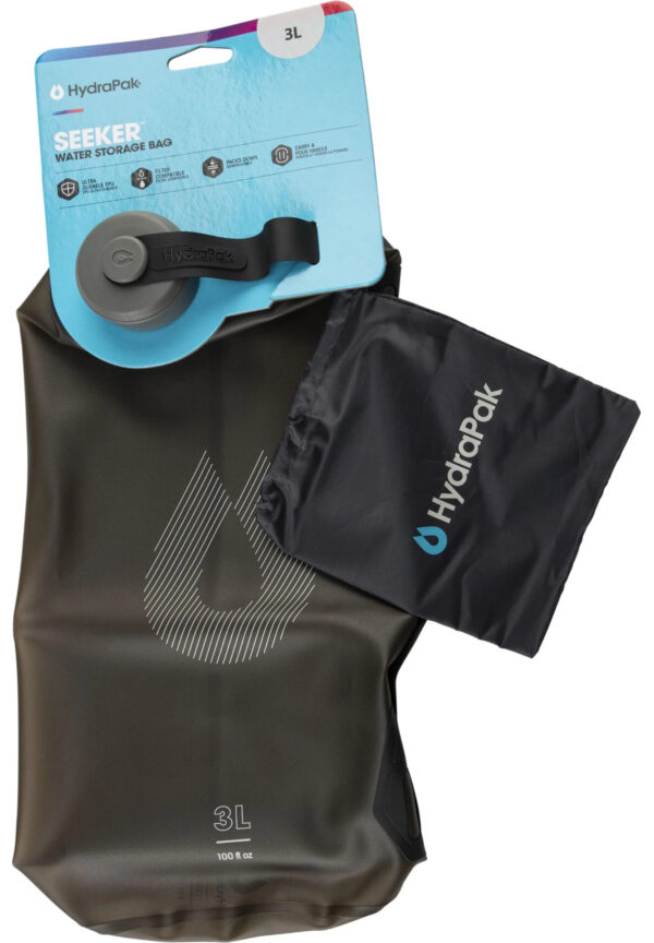 Hydrapak Seeker Drikkeflaske - 3L - Grå