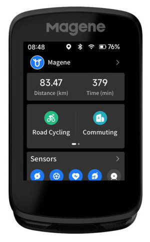 Magene C606 cykelcomputer GPS touchscreen