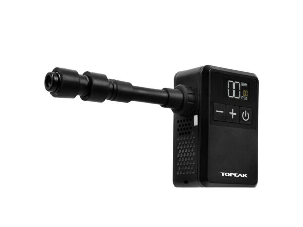 Topeak E-Booster Digital Mini Cykelpumpe - Elektrisk, Op til 8 Bar (120 PSI), USB-C