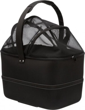 Trixie 13108 Cykeltaske til Kæledyr - 41x47x29cm, Max 6kg - Sort