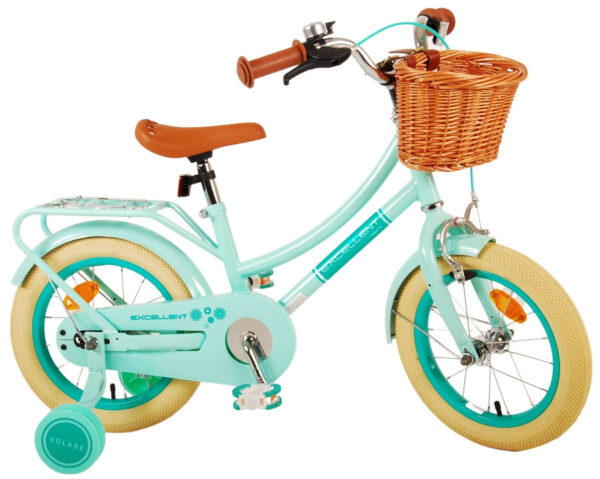 Volare Excellent Børnecykel med Cykelkurv - 14" - Grøn