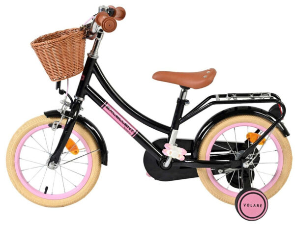 Volare Excellent Børnecykel med Cykelkurv - 14" - Sort
