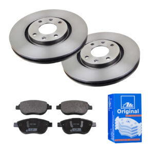 ATE Bremsesæt, skivebremser 142021751 foraksel ventileret 283mm 26mm for PEUGEOT CITROËN VAUXHALL