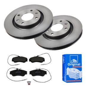 ATE Bremsesæt, skivebremser 142021800 foraksel ventileret 266mm 22mm for PEUGEOT CITROËN VAUXHALL OPEL