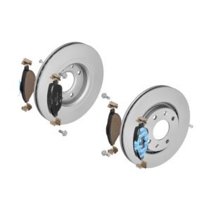 ATE Bremsesæt, skivebremser 142021807 foraksel ventileret 266mm 22mm for PEUGEOT CITROËN VAUXHALL OPEL