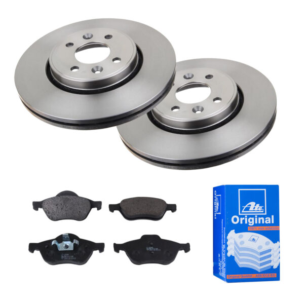 ATE Bremsesæt, skivebremser 142021810 foraksel ventileret 280mm 24mm for RENAULT
