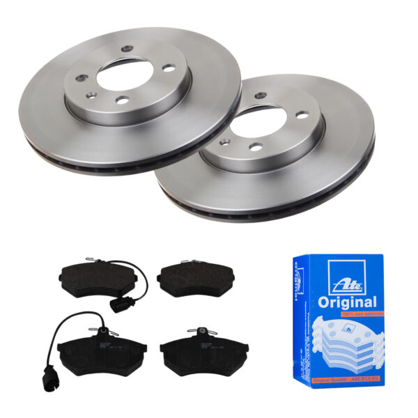 ATE Bremsesæt, skivebremser 142021823 foraksel ventileret 256mm 20mm for VAG SEAT