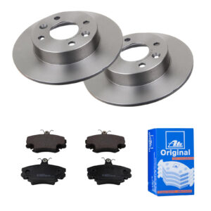ATE Bremsesæt, skivebremser 142021890 foraksel fuld 238mm 8mm for RENAULT DACIA
