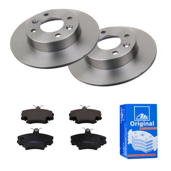 ATE Bremsesæt, skivebremser 142021890 foraksel fuld 238mm 8mm for RENAULT DACIA