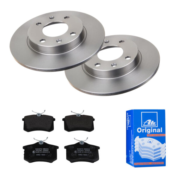 ATE Bremsesæt, skivebremser 142021908 foraksel fuld 247mm 10mm for PEUGEOT CITROËN VAG SEAT