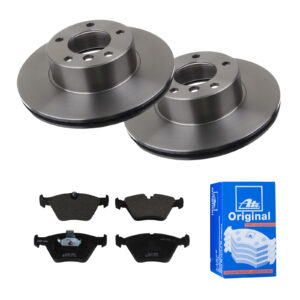 ATE Bremsesæt, skivebremser 142021956 foraksel ventileret 296mm 22mm for BMW