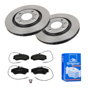 ATE Bremsesæt, skivebremser 142022019 foraksel ventileret 266mm 20mm for PEUGEOT CITROËN