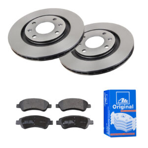 ATE Bremsesæt, skivebremser 142022026 foraksel ventileret 266mm 20mm for PEUGEOT CITROËN