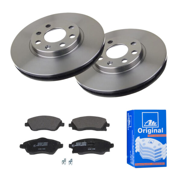 ATE Bremsesæt, skivebremser 142022138 foraksel ventileret 260mm 24mm for OPEL VAUXHALL