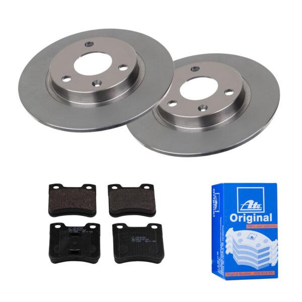 ATE Bremsesæt, skivebremser 142022205 foraksel fuld 238mm 8mm for CITROËN PEUGEOT