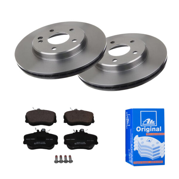 ATE Bremsesæt, skivebremser 142022229 foraksel ventileret 284mm 22mm for MERCEDES-BENZ