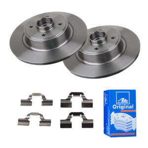 ATE Bremsesæt, skivebremser 142022266 bagaksel fuld 274mm 10mm for RENAULT