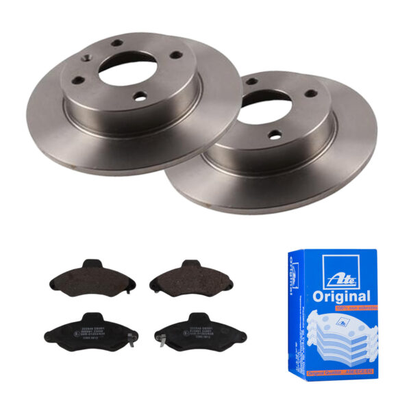 ATE Bremsesæt, skivebremser 142022277 foraksel fuld 239mm 10mm for FORD