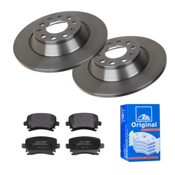 ATE Bremsesæt, skivebremser 142022307 bagaksel fuld 302mm 12mm for VAG SEAT SKODA
