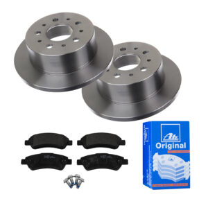 ATE Bremsesæt, skivebremser 142022332 bagaksel fuld 280mm 16mm for PEUGEOT CITROËN FIAT
