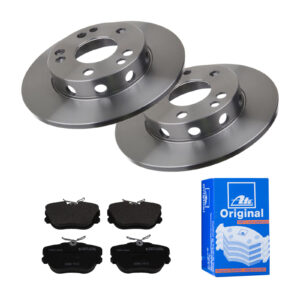 ATE Bremsesæt, skivebremser 142022358 foraksel fuld 262mm 11mm for MERCEDES-BENZ