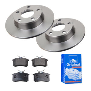 ATE Bremsesæt, skivebremser 142022393 bagaksel fuld 255mm 10mm for PEUGEOT CITROËN VAG SKODA SEAT