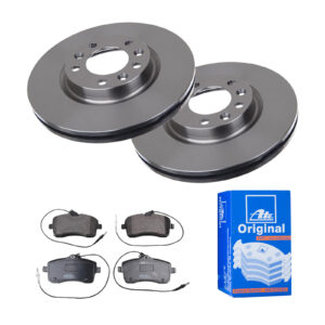 ATE Bremsesæt, skivebremser 142022444 foraksel ventileret 283mm 26mm for PEUGEOT VAUXHALL CITROËN