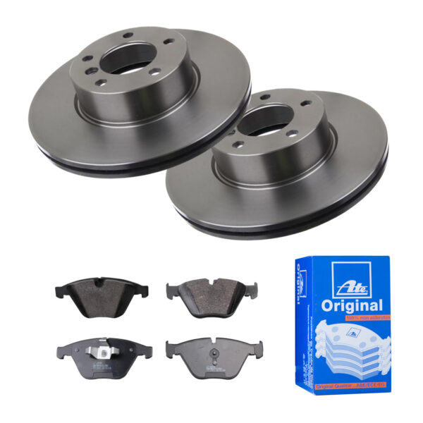 ATE Bremsesæt, skivebremser 142022490 foraksel ventileret 312mm 24mm for BMW