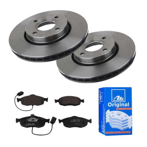 ATE Bremsesæt, skivebremser 142022497 foraksel ventileret 278mm 24mm for FORD