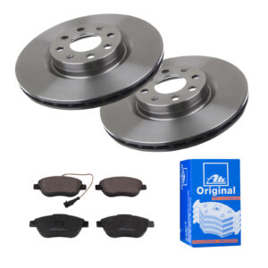 ATE Bremsesæt, skivebremser 142022550 foraksel ventileret 284mm 22mm for PEUGEOT VAUXHALL OPEL FIAT