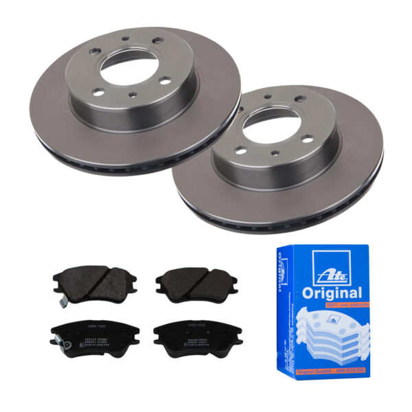 ATE Bremsesæt, skivebremser 142022577 foraksel ventileret 234mm 18mm for HYUNDAI KIA