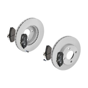 ATE Bremsesæt, skivebremser 142022595 foraksel ventileret 256mm 22mm for VAG