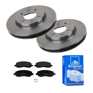 ATE Bremsesæt, skivebremser 142022614 foraksel ventileret 276mm 26mm for PEUGEOT CITROËN CHRYSLER JEEP MITSUBISHI