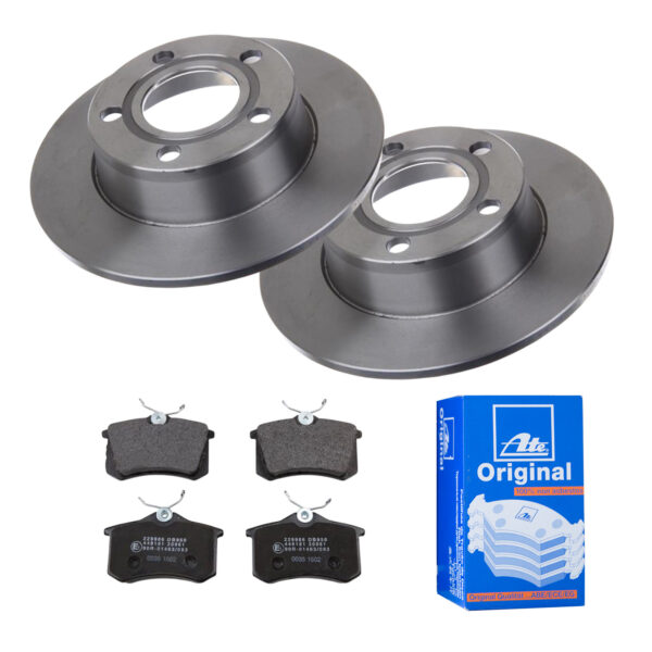 ATE Bremsesæt, skivebremser 142022648 bagaksel fuld 255mm 10mm for VAG SEAT